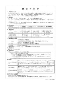 融資の内容